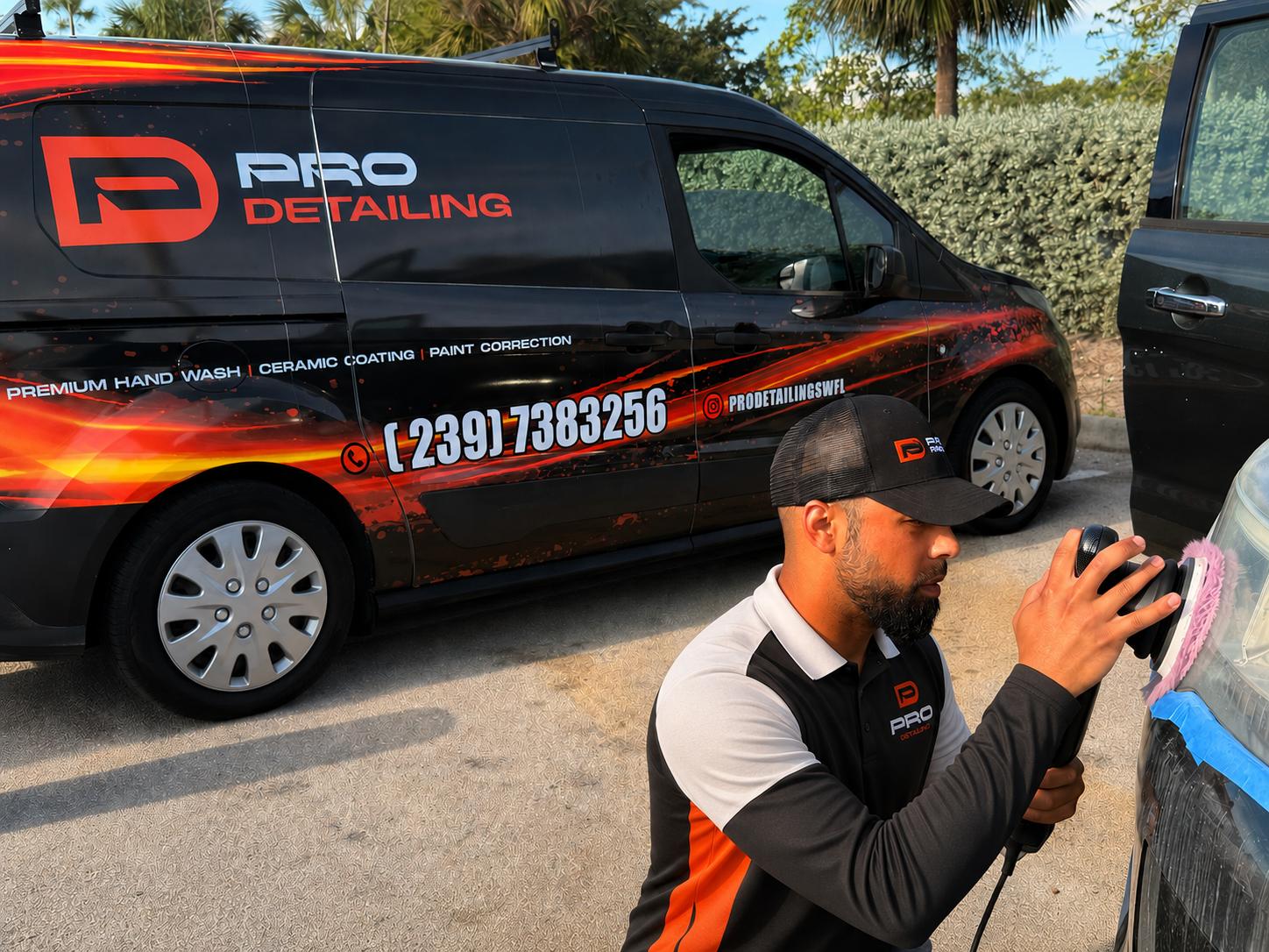 Alejandro restoring an oxidized headlight lens