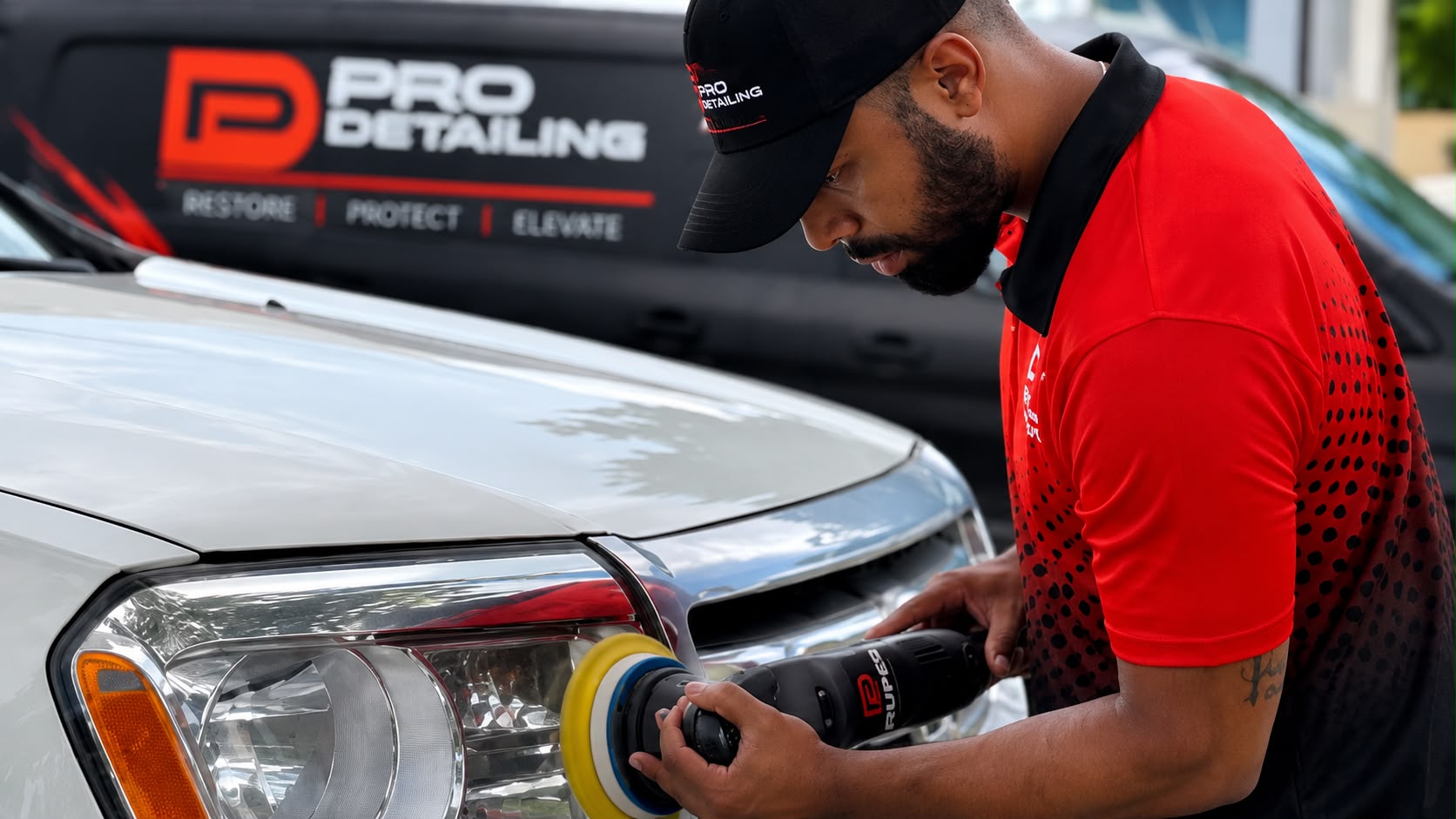 Alejandro performing professional paint correction